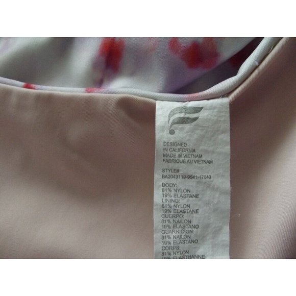 Fabletics Sports Bra Size Medium Harlow One Shoulder Reversible Sway/Guava Pink - Picture 6 of 9